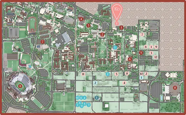 Map showing the location of Leo Tallahassee
